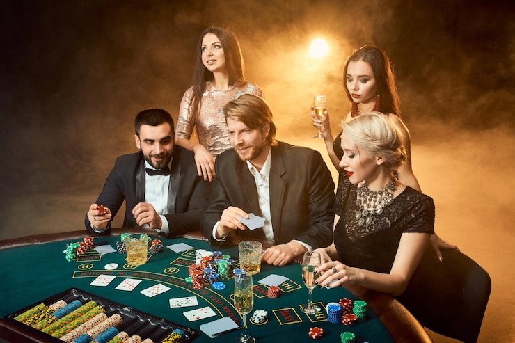 Dealer Live Baccarat di studio bigo bet dengan setup multi-kamera profesional
